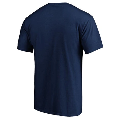 Shop Fanatics Branded Navy Seattle Mariners Official Logo T-shirt