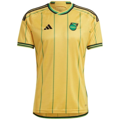 Shop Adidas Originals Adidas Yellow Jamaica National Team 2023 Home Replica Jersey