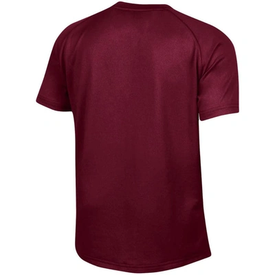 Shop Under Armour Youth  Maroon Texas Southern Tigers Primary Logo Tech Raglan Performance T-shirt