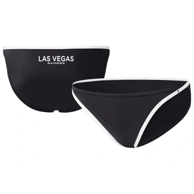 Shop G-iii 4her By Carl Banks Black Las Vegas Raiders Play Action Bikini Bottom