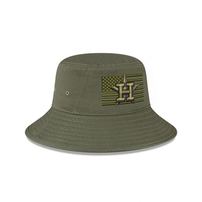 Shop New Era Green Houston Astros 2023 Armed Forces Day Bucket Hat