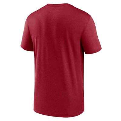 Shop Nike Cardinal Arizona Cardinals Legend Logo Performance T-shirt
