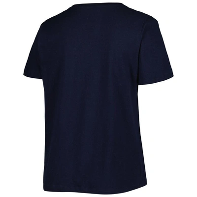 Shop Profile Navy Boston Red Sox Plus Size Americana V-neck T-shirt