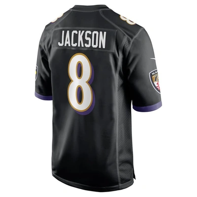 Shop Nike Lamar Jackson  Black Baltimore Ravens Alternate Game Jersey