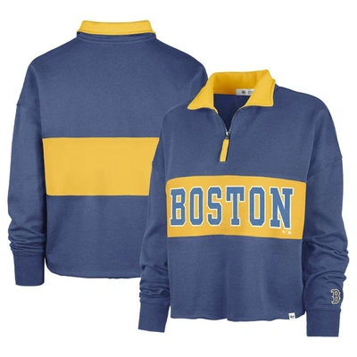 Shop 47 ' Navy Boston Red Sox City Connect Bae Remi Quarter-zip Jacket