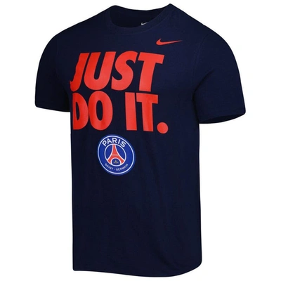 Shop Nike Navy Paris Saint-germain Just Do It T-shirt
