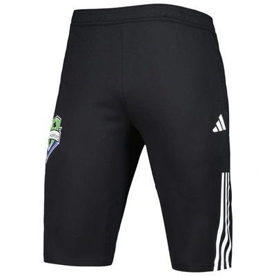 Shop Adidas Originals Adidas Black Seattle Sounders Fc 2023 On-field Training Aeroready Half Pants