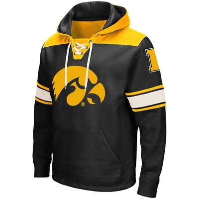 Shop Colosseum Black Iowa Hawkeyes 2.0 Lace-up Pullover Hoodie