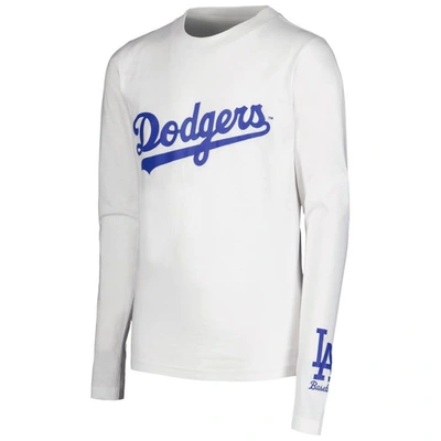 Shop Stitches Youth  Royal/white Los Angeles Dodgers T-shirt Combo Set