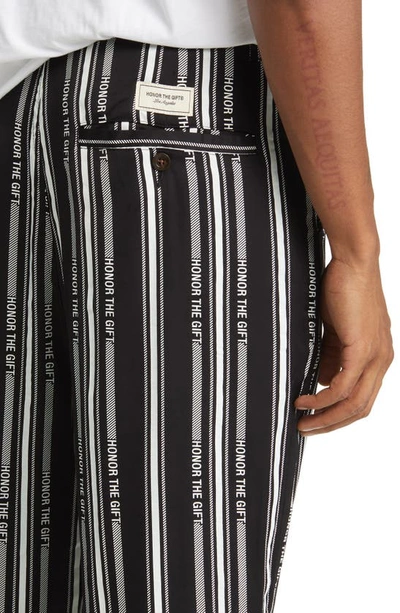 Shop Honor The Gift Honor Stripe Pants In Black