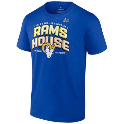Shop Fanatics Branded Royal Los Angeles Rams Super Bowl Lvi Champions Running Back Hometown T-shirt
