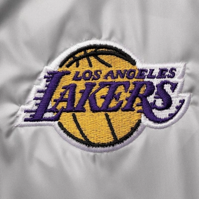 Shop Columbia Gray Los Angeles Lakers Flashback Full-zip Jacket
