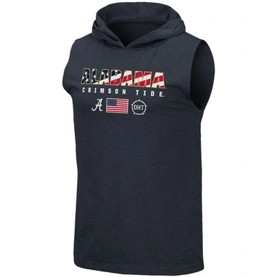 Shop Colosseum Navy Alabama Crimson Tide Oht Military Appreciation Americana Hoodie Sleeveless T-shirt