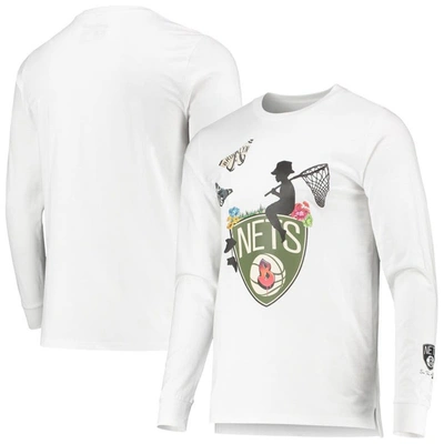 Shop Bleacher Report White Brooklyn Nets Sue Tsai Long Sleeve T-shirt