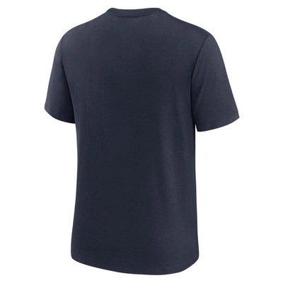 Shop Nike Navy Chicago Bears Rewind Playback Logo Tri-blend T-shirt