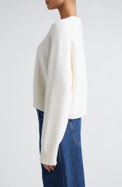 Shop Loulou Studio Bruzzi Oversize Wool & Cashmere Sweater In Ivory