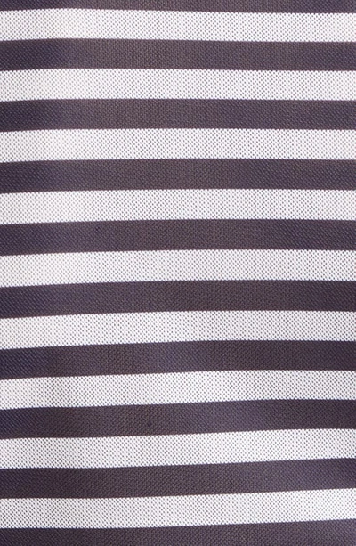 Shop Molly Goddard Freddie Stripe Long Sleeve Mesh Top In Cream Navy