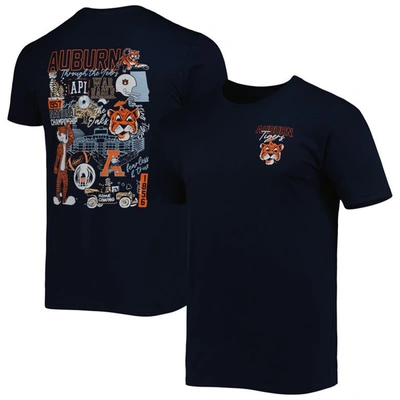 Shop Image One Navy Auburn Tigers Vintage Through The Years 2-hit T-shirt