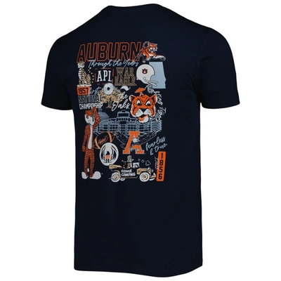 Shop Image One Navy Auburn Tigers Vintage Through The Years 2-hit T-shirt