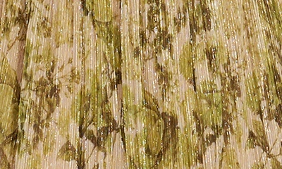 Dress The Population Mirabella Cutout Evening Gown In Lime Green Multi