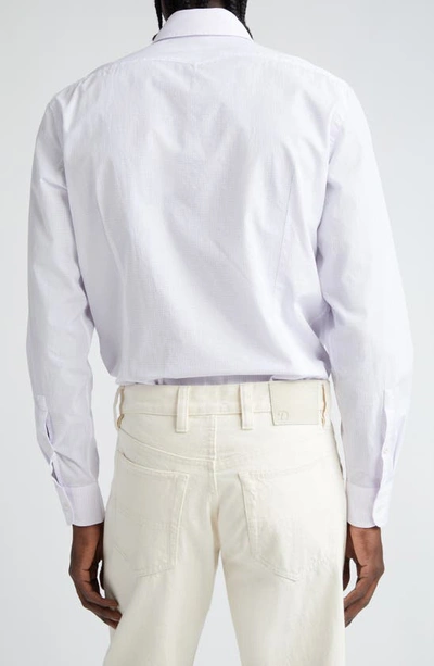 Shop Massimo Alba Genova Regular Fit Cotton Button-up Shirt In Lilla