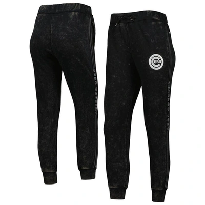 Shop The Wild Collective Black Chicago Cubs Marble Jogger Pants