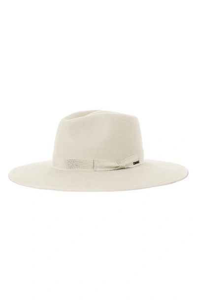 Shop Brixton Jo Felted Wool Rancher Hat In Dove