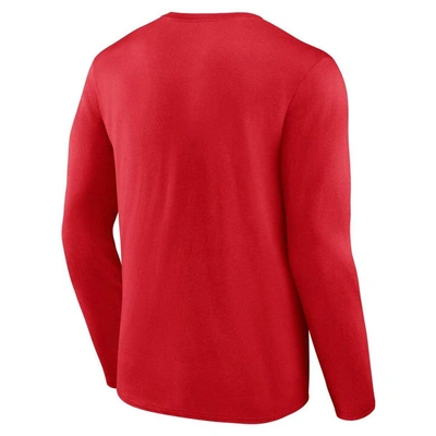 Shop Fanatics Branded Red Washington Capitals Skate Or Die Long Sleeve T-shirt