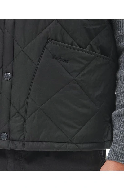 Shop Barbour Liddesdale Quilted Vest In Black