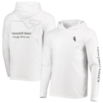 Shop Vineyard Vines White Chicago White Sox Logo Hoodie Long Sleeve T-shirt