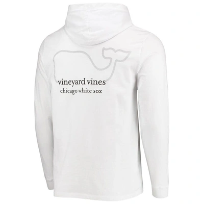 Shop Vineyard Vines White Chicago White Sox Logo Hoodie Long Sleeve T-shirt