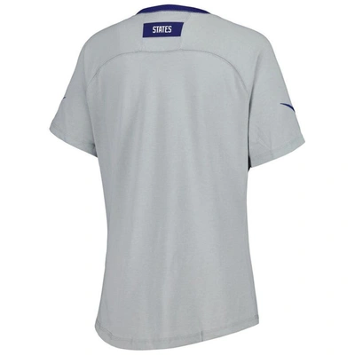 Shop Nike Gray Usmnt Travel Raglan T-shirt