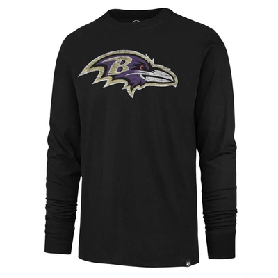 Shop 47 ' Black Baltimore Ravens Premier Franklin Long Sleeve T-shirt