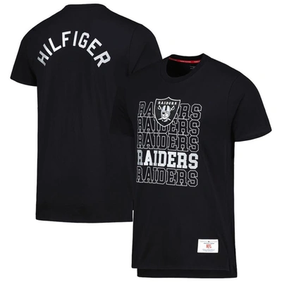 Shop Tommy Hilfiger Black Las Vegas Raiders Liam T-shirt