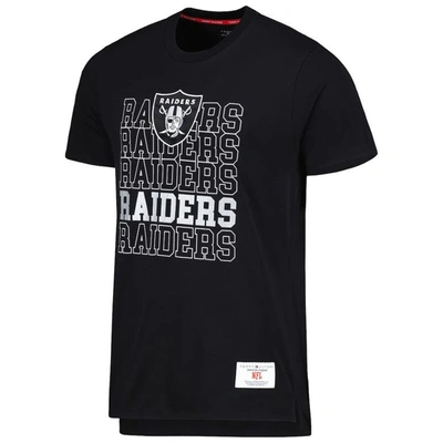 Shop Tommy Hilfiger Black Las Vegas Raiders Liam T-shirt