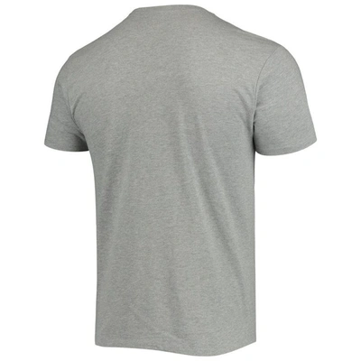 Shop Junk Food Heathered Gray Los Angeles Chargers Helmet T-shirt In Heather Gray