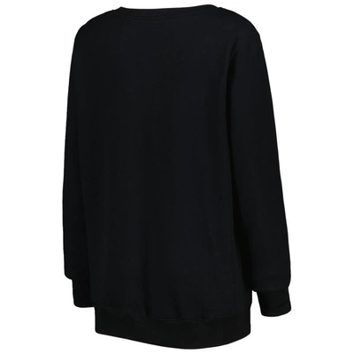 Shop Cuce Black Seattle Kraken Rhinestone V-neck Pullover Sweatshirt