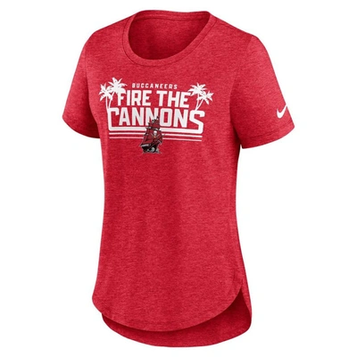 Shop Nike Heather Red Tampa Bay Buccaneers Local Fashion Tri-blend T-shirt