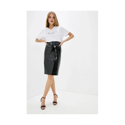 Shop Liu •jo Black Polyester Skirt