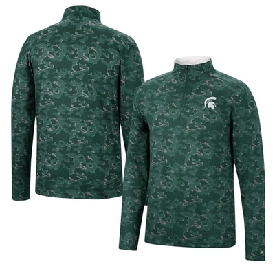 Shop Colosseum Green Michigan State Spartans Tivo Quarter-zip Jacket