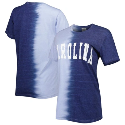 Shop Gameday Couture Navy North Carolina Tar Heels Find Your Groove Split-dye T-shirt