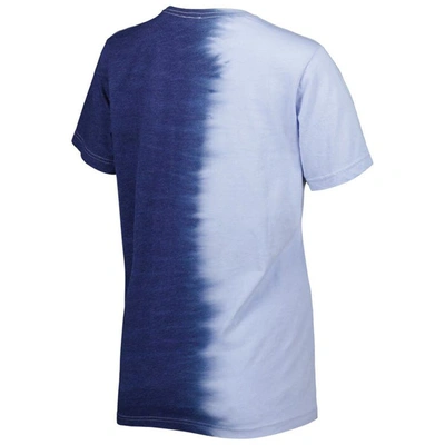 Shop Gameday Couture Navy North Carolina Tar Heels Find Your Groove Split-dye T-shirt