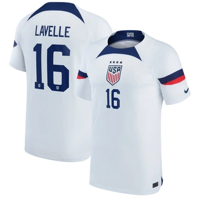 Shop Nike Youth  Rose Lavelle White Uswnt 2022/23 Home Breathe Stadium Replica Player Jersey