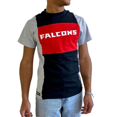 Shop Refried Apparel Heather Black Atlanta Falcons Sustainable Split T-shirt