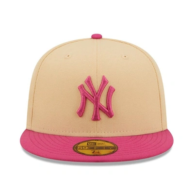 Shop New Era Orange/pink New York Yankees 1999 World Series Mango Passion 59fifty Fitted Hat
