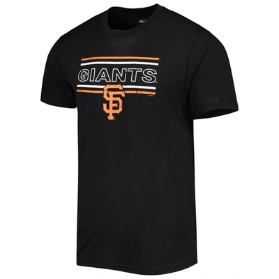 Shop Concepts Sport Black/orange San Francisco Giants Badge T-shirt & Pants Sleep Set