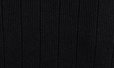 Shop Balmain V-neck Crop Pointelle Rib Cardigan In Black