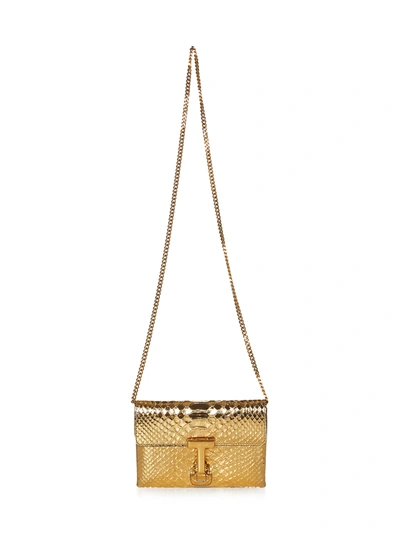 Shop Tom Ford Monarch Mini Shoulder Bag In Oro