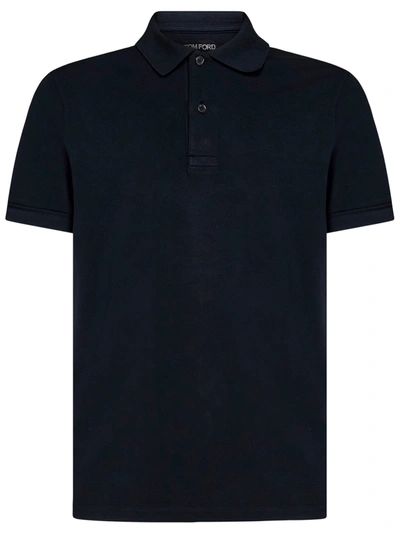 Shop Tom Ford Polo Shirt In Blu