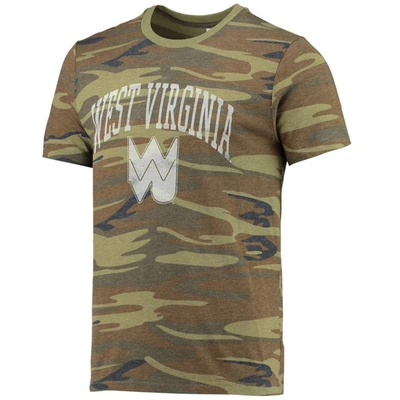 Shop Alternative Apparel Camo West Virginia Mountaineers Arch Logo Tri-blend T-shirt